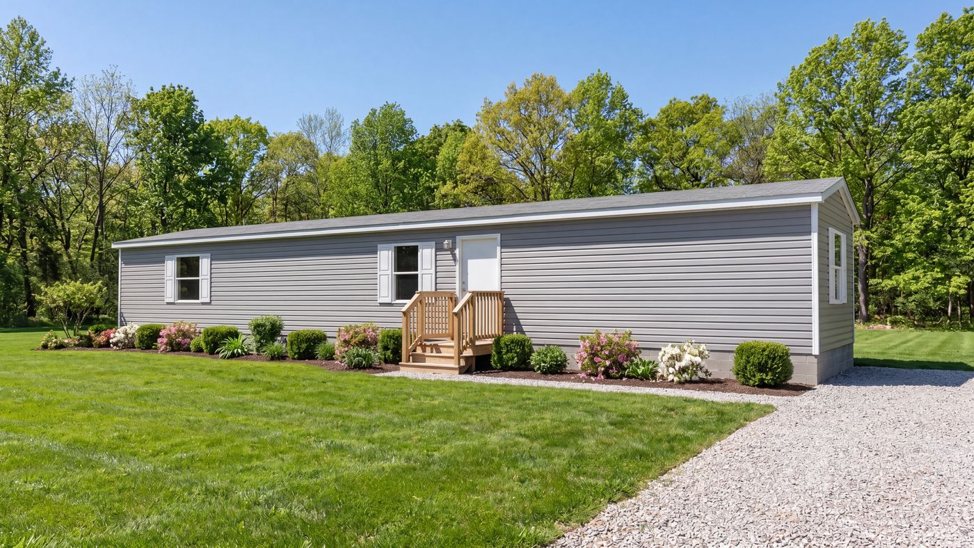 The Hickory three bedroom manufactured home exterior