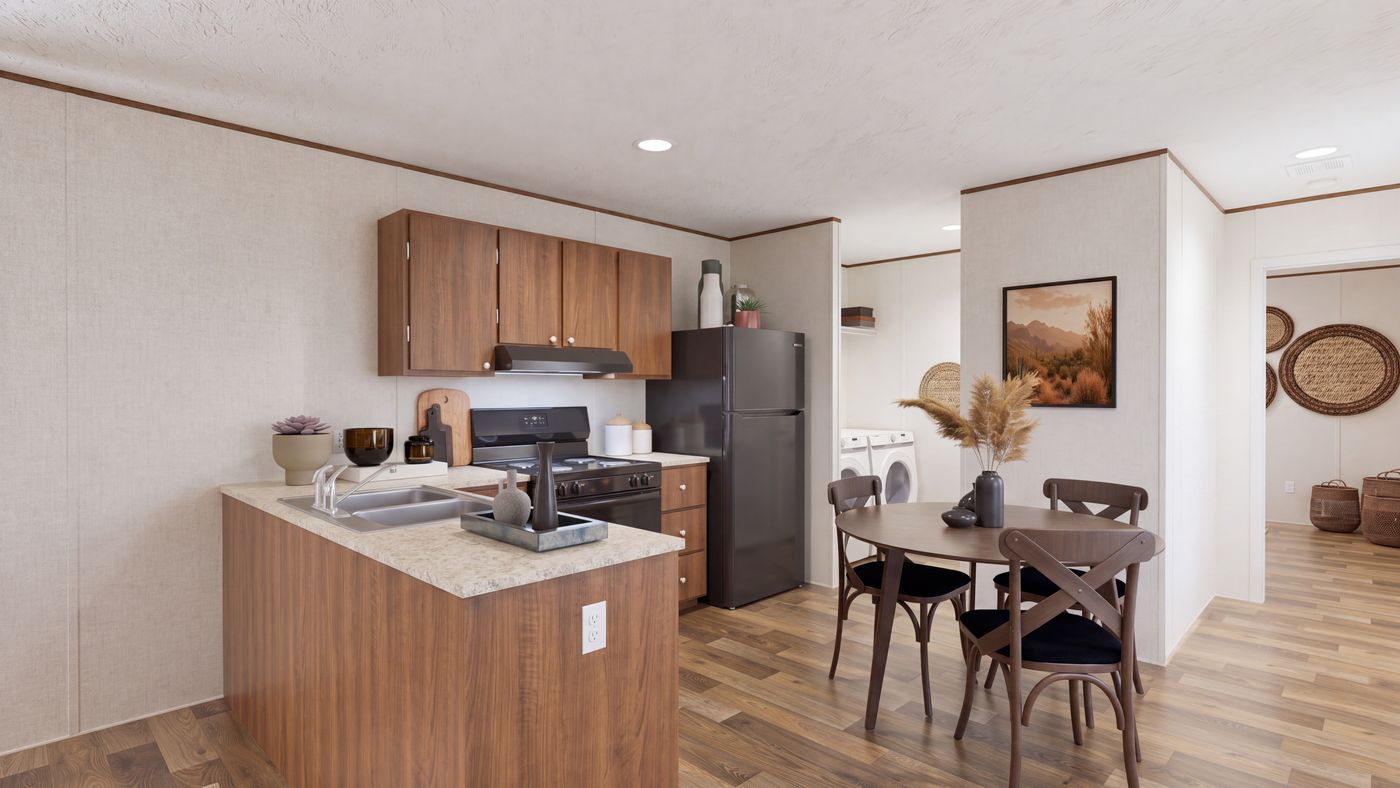 Kitchen and dining area