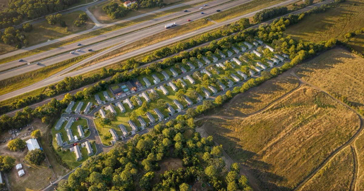 Aerial rendering of Villages at Nolanville